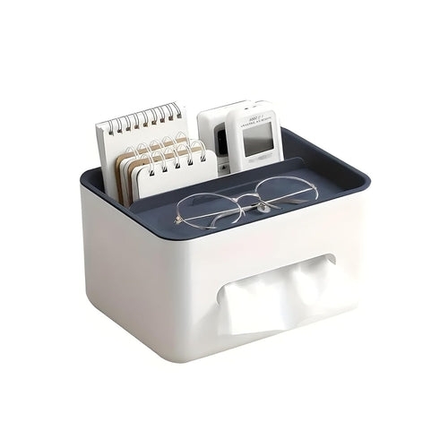 Organizer na biurko, pudełko na chusteczki z uchwytem na długopisy